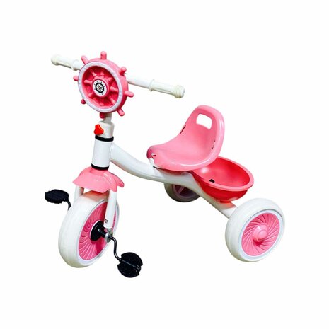 Driewieler kinderfiets - met pedalen - licht &amp; geluid 63 CM