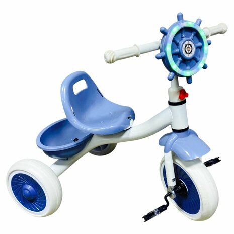 Driewieler kinderfiets - met pedalen - licht &amp; geluid 63 CM