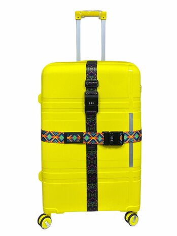 Bagageriemen met Cijferslot &ndash; Verstelbare tot 190CM - met ID-label - Nylon