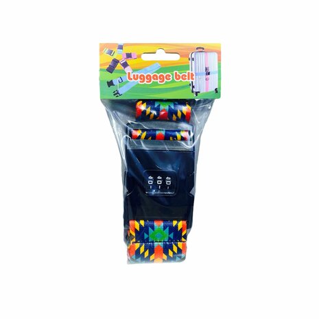 Bagageriemen met Cijferslot &ndash; Verstelbare tot 190CM - met ID-label - Nylon