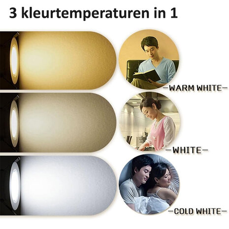 LED downlight spots - 7W - 3 kleuren - Inbouwspot - Zilver design