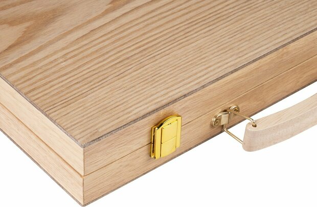 Backgammon Set -massief hout -  47,5 x 38 x 2,7 cm Set 'Classic Heritage'.