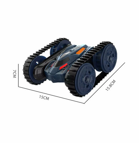 RC Stunt Auto - Dubbelzijdig Rijden -2-in-1 - auto met wielen en rupsbanden - 2.4GHZ - Oplaadbaar - 6-Kanaals