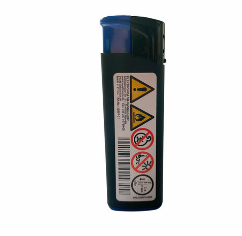 Turbo Aanstekers - Multicolour caps, HC Black body - Unilite - tray van 50 stuks 