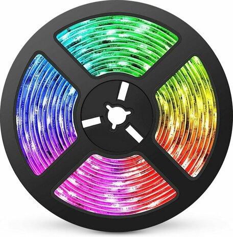 RGB LED MOOD LIGHT 5M - Usb - APP Control &amp; Afstandsbediening 