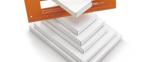 Brievenbusdoos bovenklep (A4+) wit | 350 x 250 x 27 mm