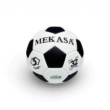 Voetbal - Strandvoetbal Offici&euml;le afmetingen en gewicht van de voetbal - matzwarte en witte voetbal - wedstrijdbal 380 g