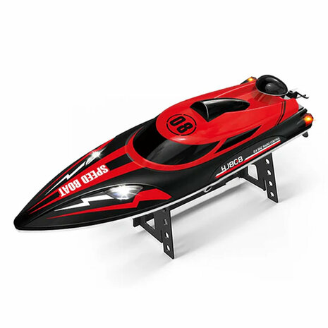 Speed Race boot &ndash; HJ808 RC Speedboot met 2.4 GHz Afstandsbediening - Rood