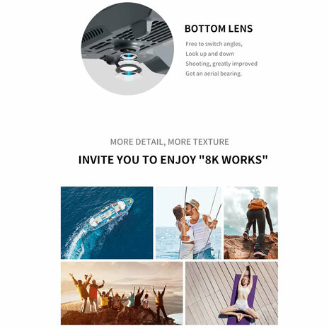 RC Drone 4DRC V28 Max Drone met GPS, Obstakeldetectie en HD Camera