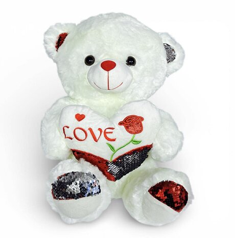 Knuffelbeer Schattig teddybeer - Love - zacht knuffelbier 40 CM