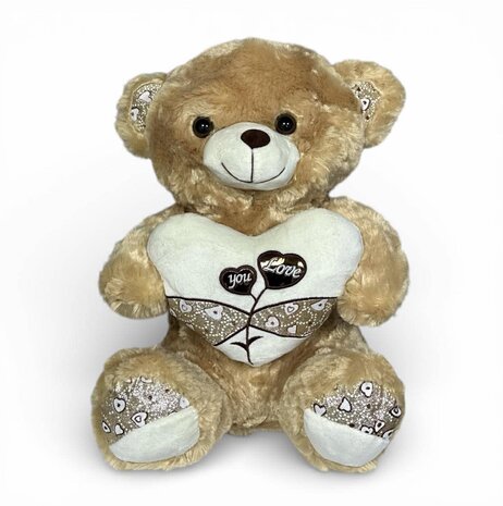 Knuffelbeer - Schattig teddybeer -  You Love - zacht speciaal  knuffelbier 40 CM