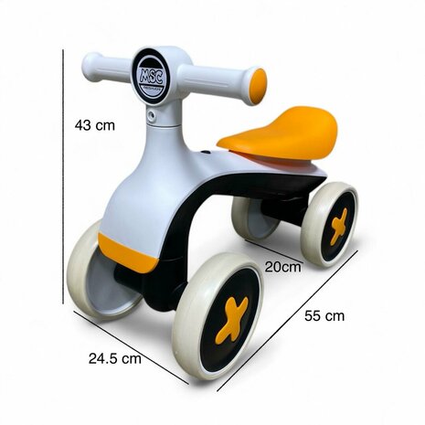 4-Wheel Magic loopfiets - 55CM - donkergroen - Muziek &amp; Lichtjes 2