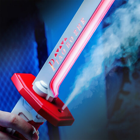 Dazzling Spray Sword &ndash; Katana Zwaard met LED-licht, Rook, Vonken en Geluid (70 cm)