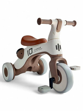 Kinderfiets en Loopfiets voor kinderen - 3 wielen-  2in1 - comfortabel, stabiel en leerzaam