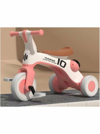 Kinderfiets en Loopfiets voor kinderen - 3 wielen-  2in1 - comfortabel, stabiel en leerzaam