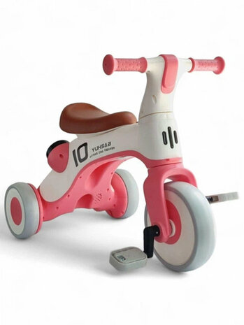 Kinderfiets en Loopfiets voor kinderen - 3 wielen-  2in1 - comfortabel, stabiel en leerzaam