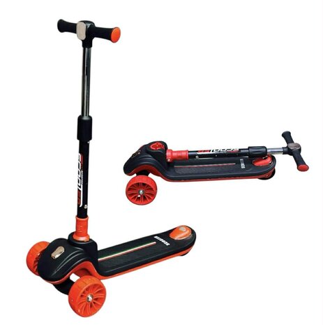 Kinderstep 3 Wielen - Scooter - Driewieler Step Opvouwbaar - Kantelstep - Met Licht &amp; Muziek S