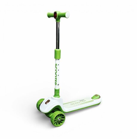 Kinderstep 3 Wielen - Scooter - Driewieler Step Opvouwbaar - Kantelstep - Met Licht &amp; Muziek S