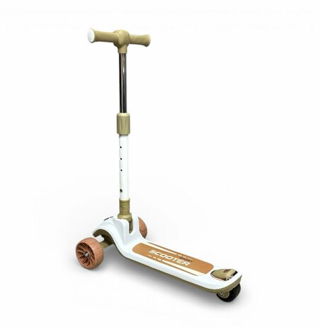 Kinderstep 3 Wielen - Scooter - Driewieler Step Opvouwbaar - Kantelstep - Met Licht &amp; Muziek S