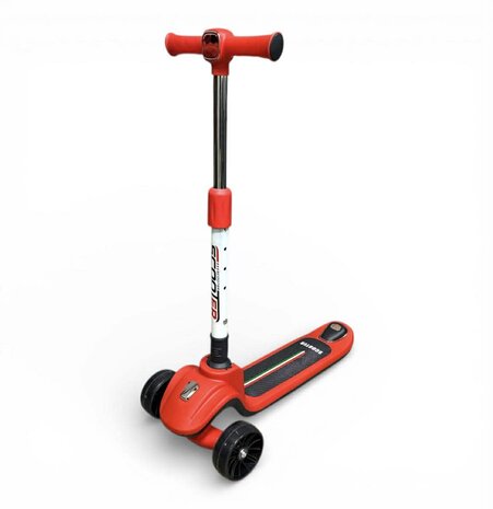 Kinderstep 3 Wielen - Scooter - Driewieler Step Opvouwbaar - Kantelstep - Met Licht &amp; Muziek S