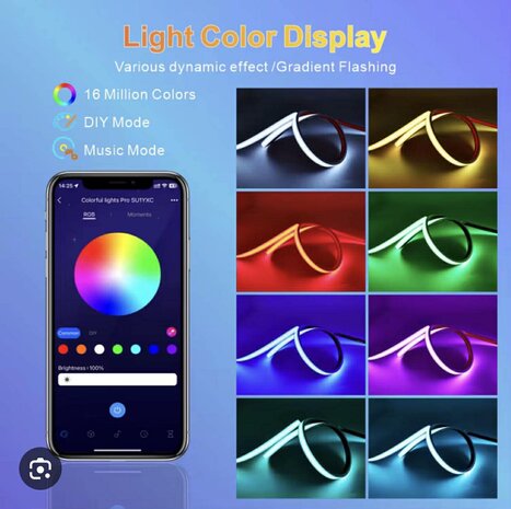 LED - Strip - Complete set - RGB Veelgebruikte kleurrijke RGB - Lichtstrip van 10 meter SMART
