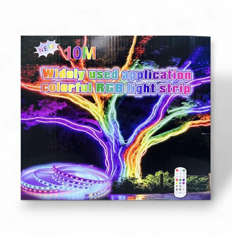 LED - Strip - Complete set - RGB Veelgebruikte kleurrijke RGB - Lichtstrip van 10 meter SMART