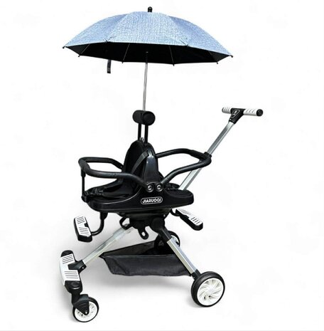 Tweeling Kinderwagen met Parasol - Lichtgewicht - Opvouwbaar - Aluminium Frame - Met Rem &amp; Demping - Voor 6 Maanden tot 4 Jaar