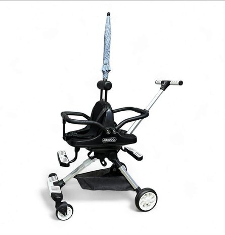 Tweeling Kinderwagen met Parasol - Lichtgewicht - Opvouwbaar - Aluminium Frame - Met Rem &amp; Demping - Voor 6 Maanden tot 4 Jaar