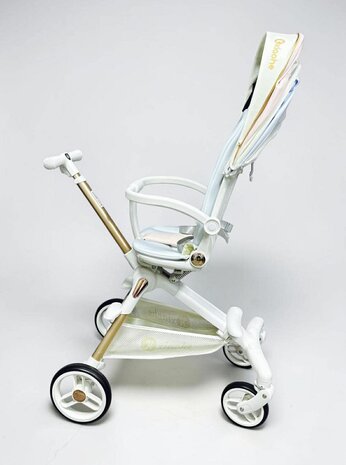 Kinderwagen Kxiaohe  K3 Buggy - Luxe, Lichtgewicht &amp; Inklapbare voor 0-3 Jaar Wit blauw roze