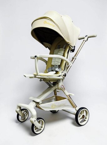 Kinderwagen Kxiaohe  K3 Buggy - Luxe, Lichtgewicht &amp; Inklapbare voor 0-3 Jaar beige