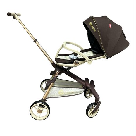 Kinderwagen Kxiaohe  K3 Buggy - Luxe, Lichtgewicht &amp; Inklapbare voor 0-3 Jaar brown - beige