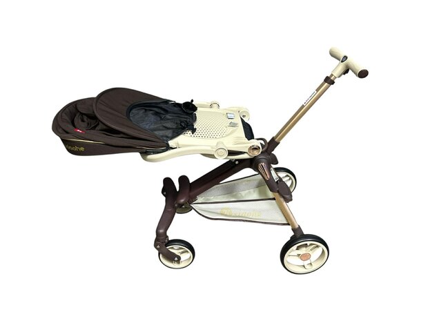 Kinderwagen Kxiaohe  K3 Buggy - Luxe, Lichtgewicht &amp; Inklapbare voor 0-3 Jaar brown - beige
