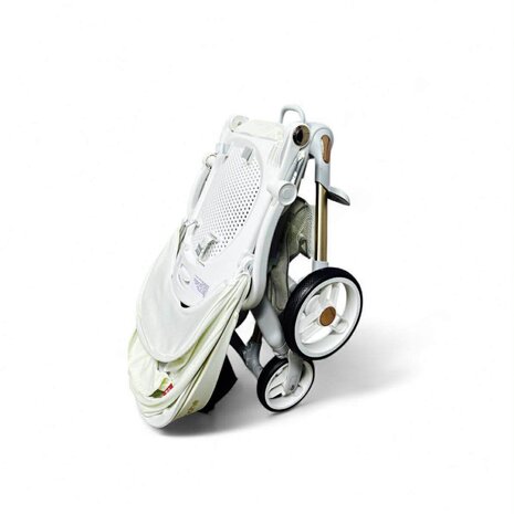 Kinderwagen Kxiaohe  K3 Buggy - Luxe, Lichtgewicht &amp; Inklapbare voor 0-3 Jaar Wit grijs