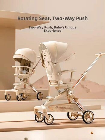 Kinderwagen Kxiaohe  K3 Buggy - Luxe, Lichtgewicht &amp; Inklapbare voor 0-3 Jaar Zwart Groen