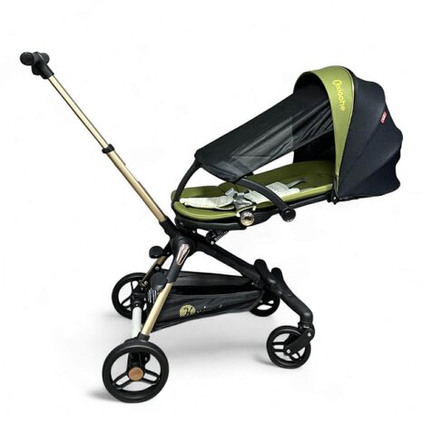 Kinderwagen Kxiaohe  K3 Buggy - Luxe, Lichtgewicht &amp; Inklapbare voor 0-3 Jaar Zwart Groen