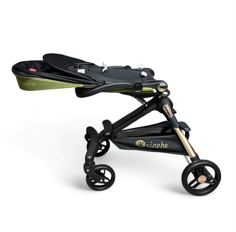 Kinderwagen Kxiaohe  K3 Buggy - Luxe, Lichtgewicht &amp; Inklapbare voor 0-3 Jaar Zwart Groen