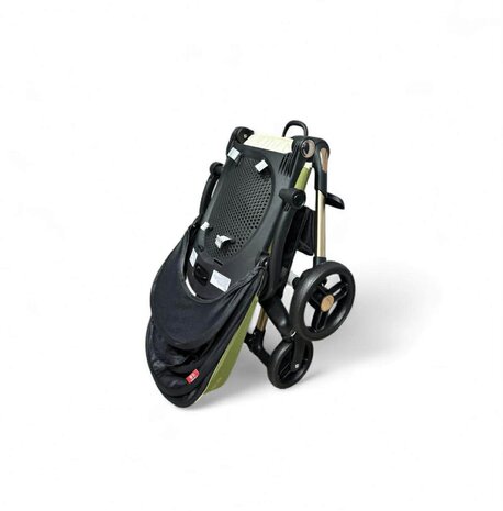 Kinderwagen Kxiaohe  K3 Buggy - Luxe, Lichtgewicht &amp; Inklapbare voor 0-3 Jaar Zwart Groen