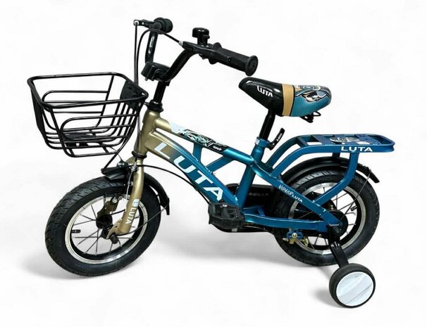 Kinderfiets, voor Jongens- en meisjesfietsen, 12 inch LUTA in hoogte verstelbare kinderfiets