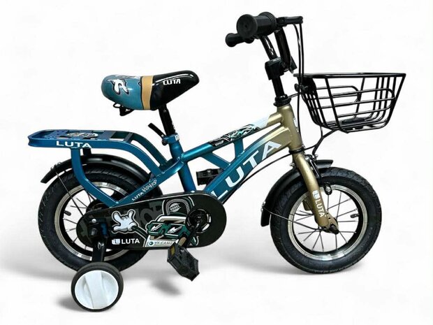 Kinderfiets, voor Jongens- en meisjesfietsen, 16 inch LUTA in hoogte verstelbare kinderfiets