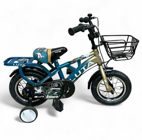 Kinderfiets, voor Jongens- en meisjesfietsen, 16 inch LUTA in hoogte verstelbare kinderfiets
