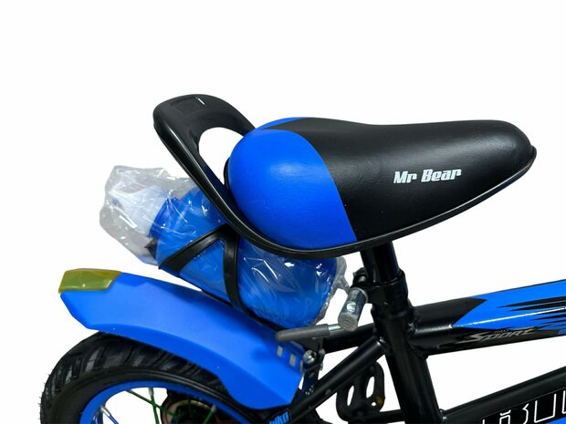 Kinderfiets, voor Jongens- en meisjesfietsen, 12 inch Mr Bear, in hoogte verstelbare kinderfiets
