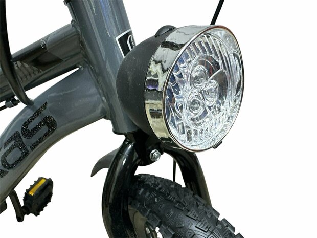 Kinderfiets SPORT XAS Mountainbike 12 inch voor jongens en meisjes &ndash; met dubbele schijfremmen Fatbike voor kinderen