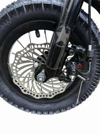 Kinderfiets SPORT XAS Mountainbike 12 inch voor jongens en meisjes &ndash; met dubbele schijfremmen Fatbike voor kinderen