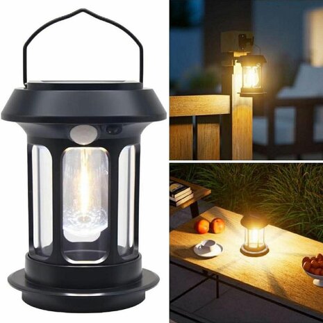 Dit is de BK-5808 Solar Sensor Light, een multifunctionele buitenlantaarn ontworpen voor gemak, duurzaamheid en veiligheid.