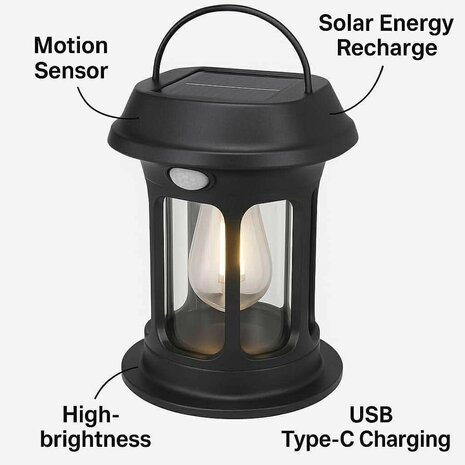 Dit is de BK-5808 Solar Sensor Light, een multifunctionele buitenlantaarn ontworpen voor gemak, duurzaamheid en veiligheid.