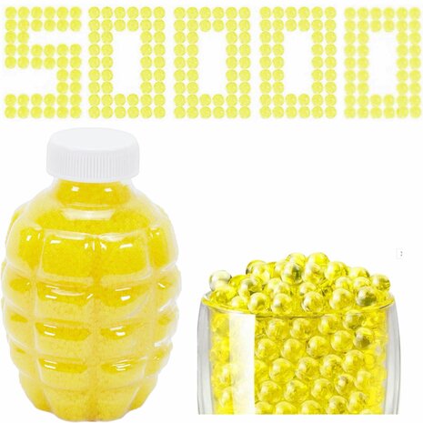 Gel balletjes MIX kleur - grote fles 50.000 stuks - 210 gram - Gelblaster ballen - 7-8mm