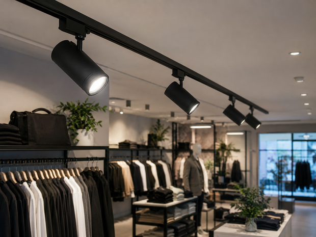 LED-Schienenstrahler Schwarz - 10 bis 30 Watt (CCT, manuell einstellbar) Lichtfarbe: einstellbar auf 3000K, 4000K, 6000K (CCT, manuell einstellbar)