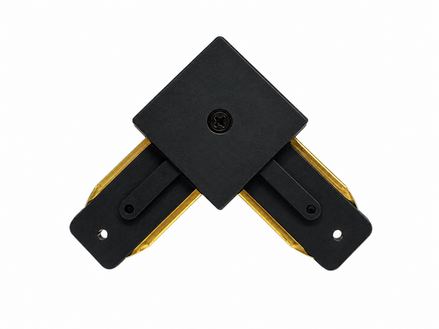 L-SHAPED CONNECTOR FOR 1-PHASE RAIL - Angle Connector Black