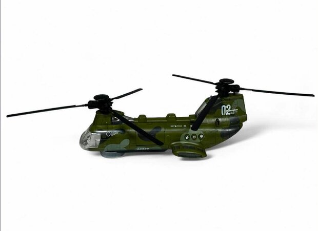 Chinook leger helikopter voor kinderen met kleurrijke lichtjes en geluiden