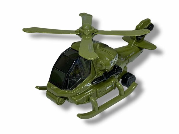 Helikopter - gevechtshelikopter met draaiende propellers - geluid en licht - Bip&amp;Go